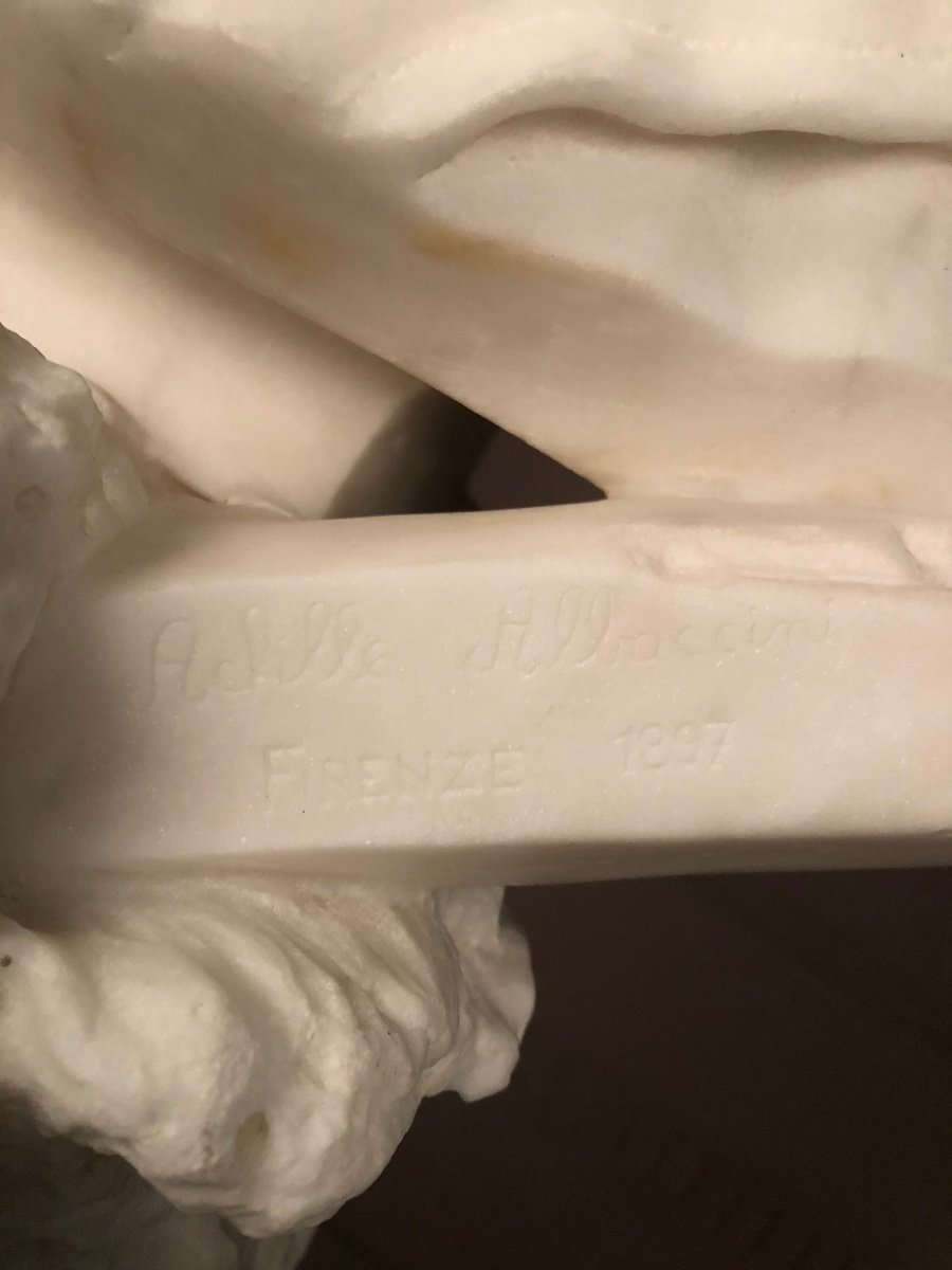 Carrara Marble Bust Of A Sailor-photo-5