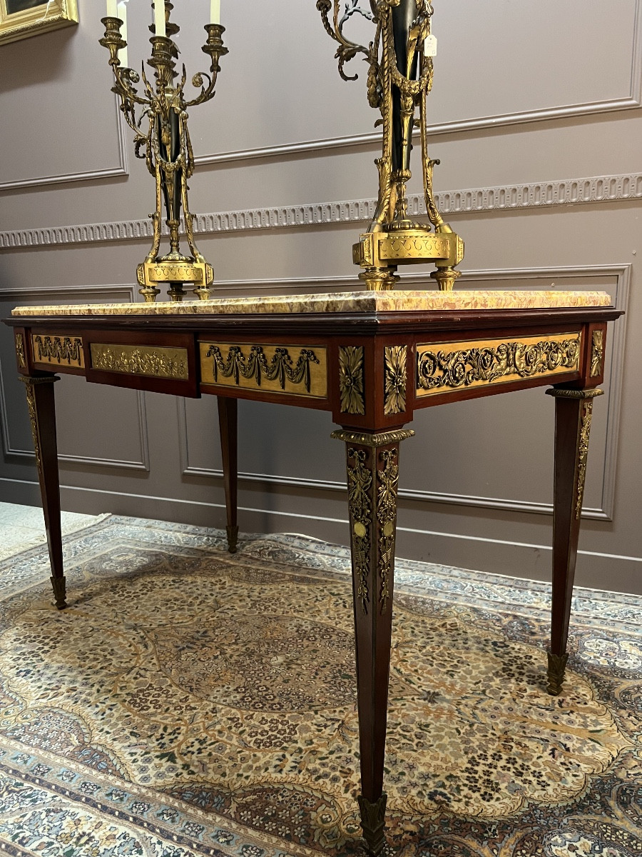 Louis XVI Style Center Table From The Napoleon III Period-photo-2