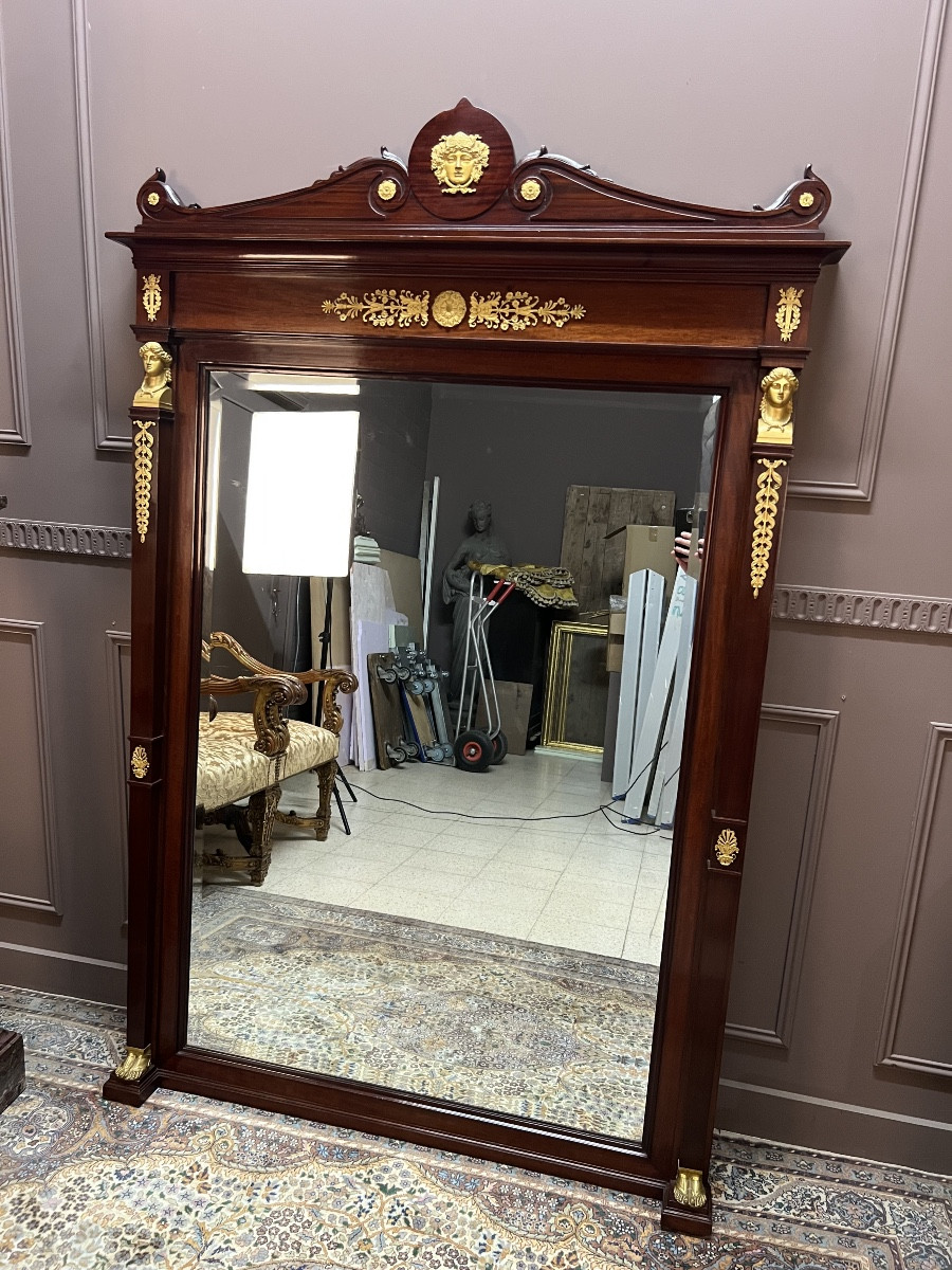 Large 19th Century Empire Style Mirror