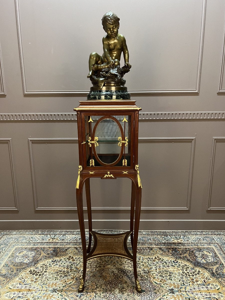 Sellette formant vitrine de style Louis XV