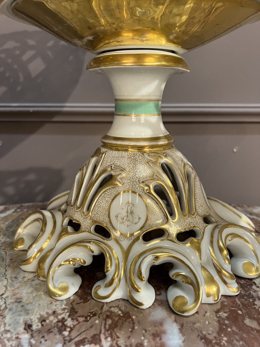 Set Of Three Paris Porcelain Cups-photo-2