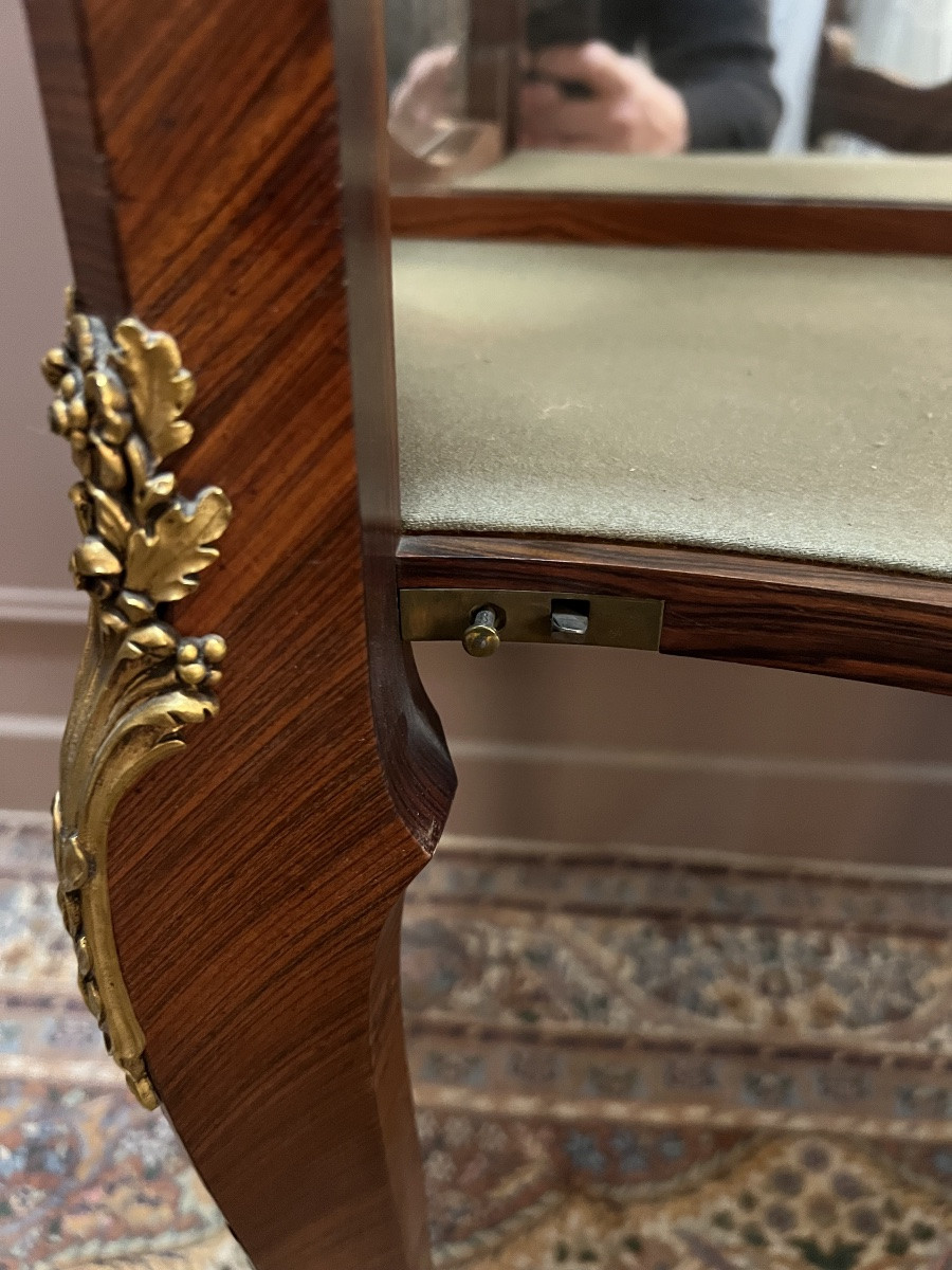 Élégante vitrine de style Louis XV, signé Paul Sormani-photo-7