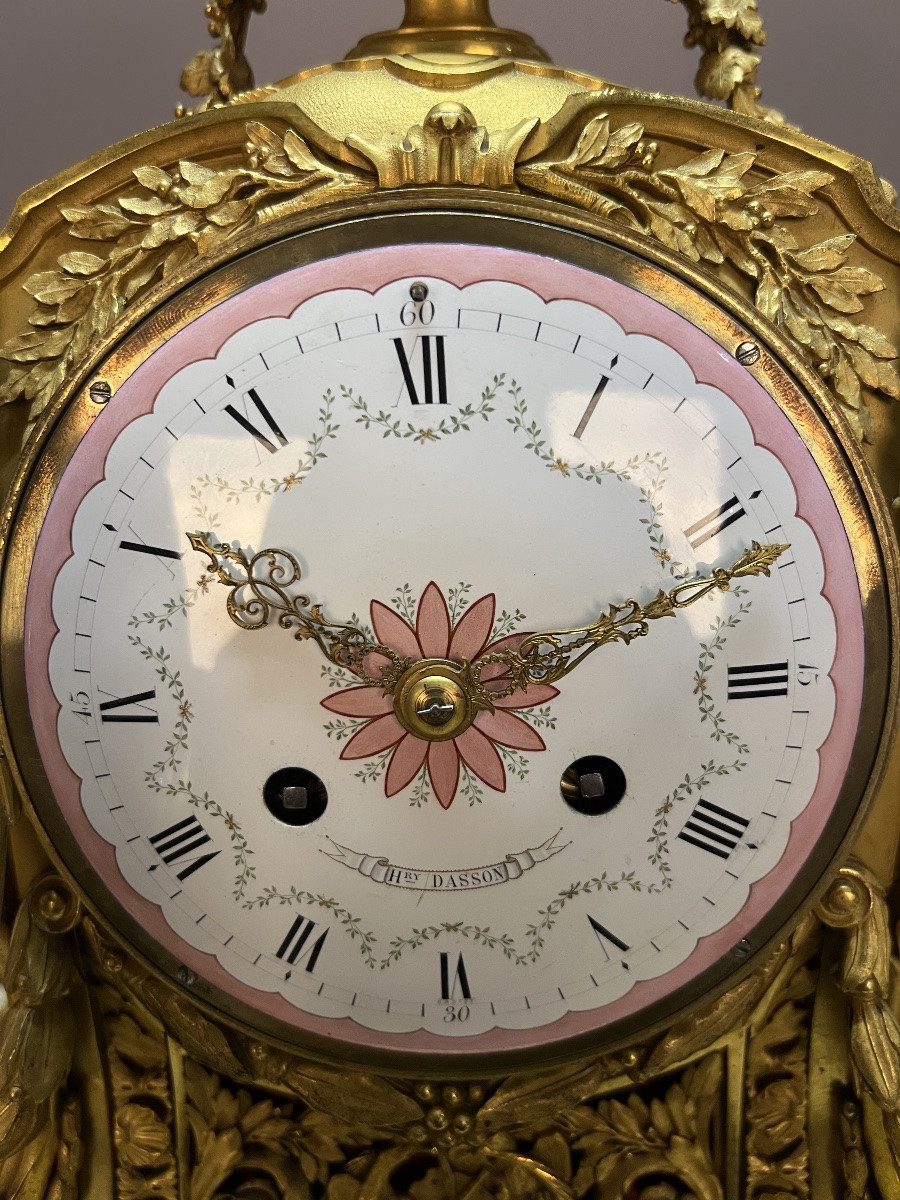 Important Napoleon III Period Fireplace Set, Signed Henry Dasson (1825–1896)-photo-3