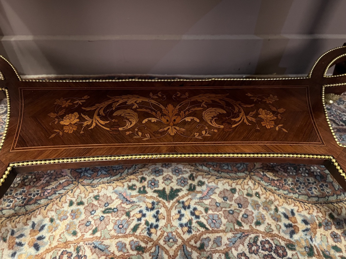 Petite commode formant secrétaire de style Louis XVI, fin XIXᵉ siècle-photo-3