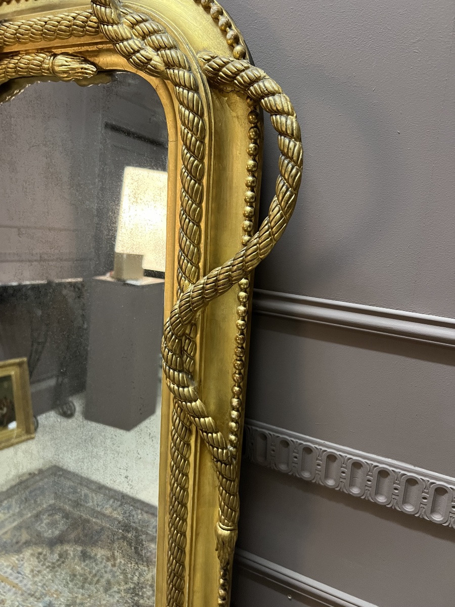 Miroir doré de style Louis XVI -photo-3