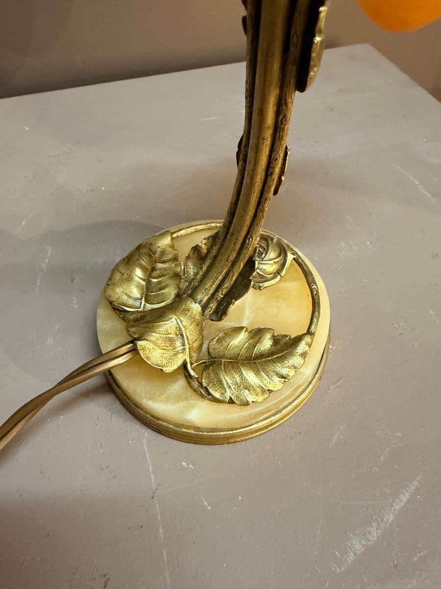 Small Art Nouveau Lamp-photo-4