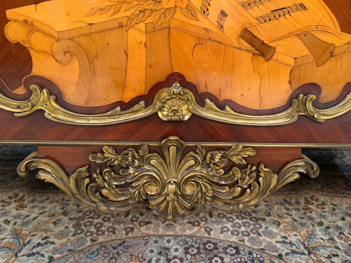 Buffet, meuble d’appui estampillé Henry Dasson-photo-2