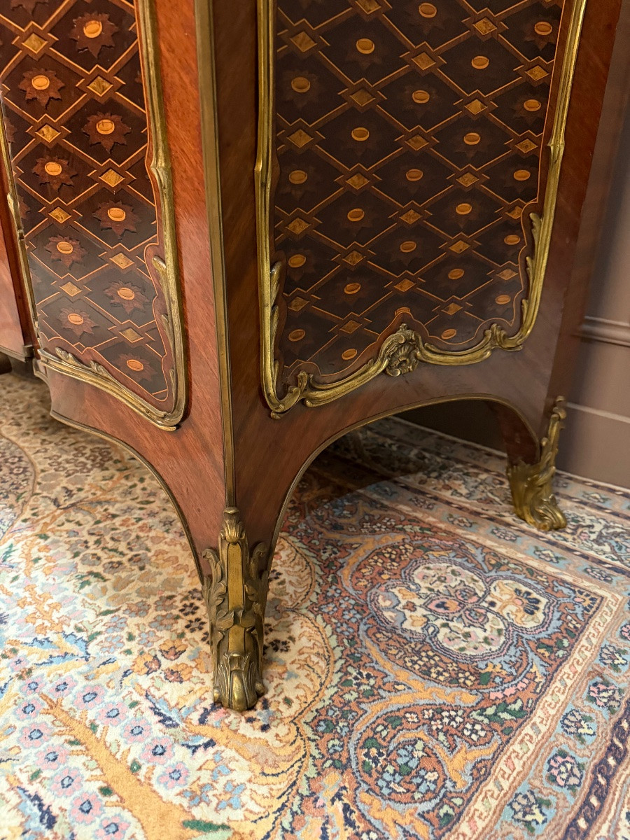 Buffet, meuble d’appui estampillé Henry Dasson-photo-5