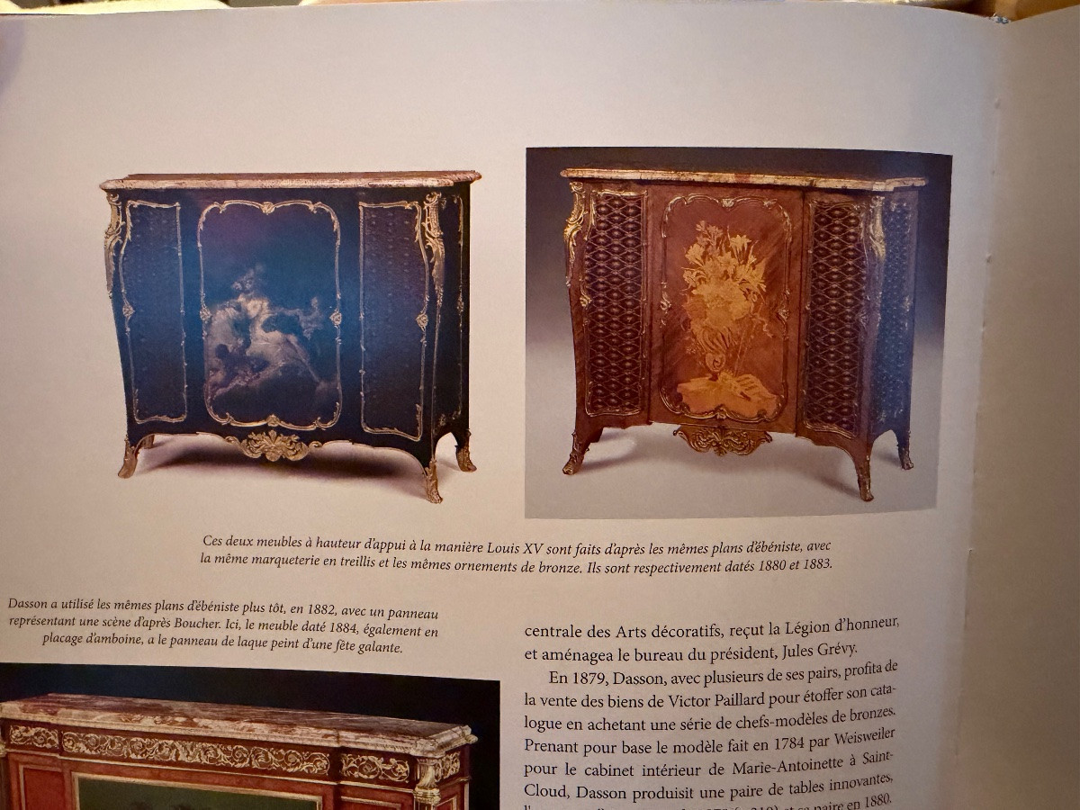 Buffet, meuble d’appui estampillé Henry Dasson-photo-7