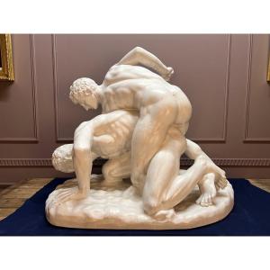 Plaster Statue “the Wrestlers” Casting Workshops In Brussels