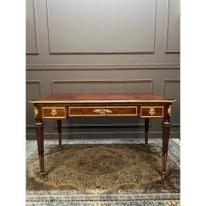 Louis XVI Style Flat Desk Stamped By Grohé In Paris