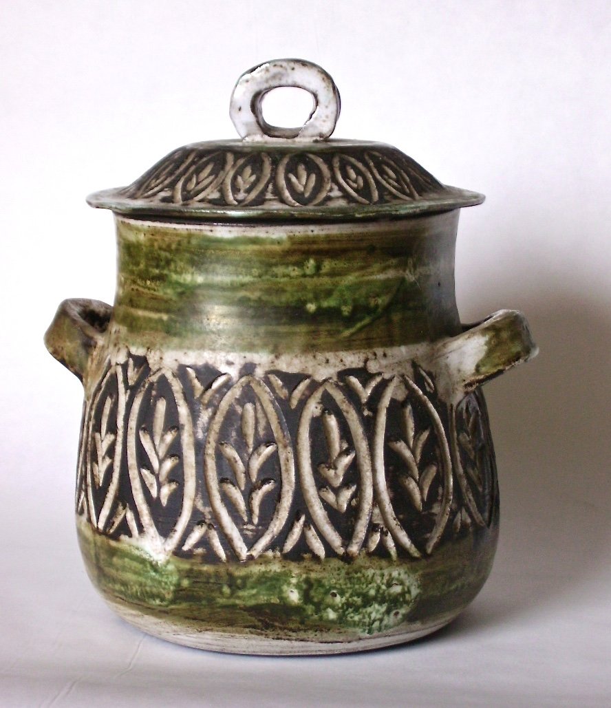 Covered Pot Albert Thiry Vallauris 1960s