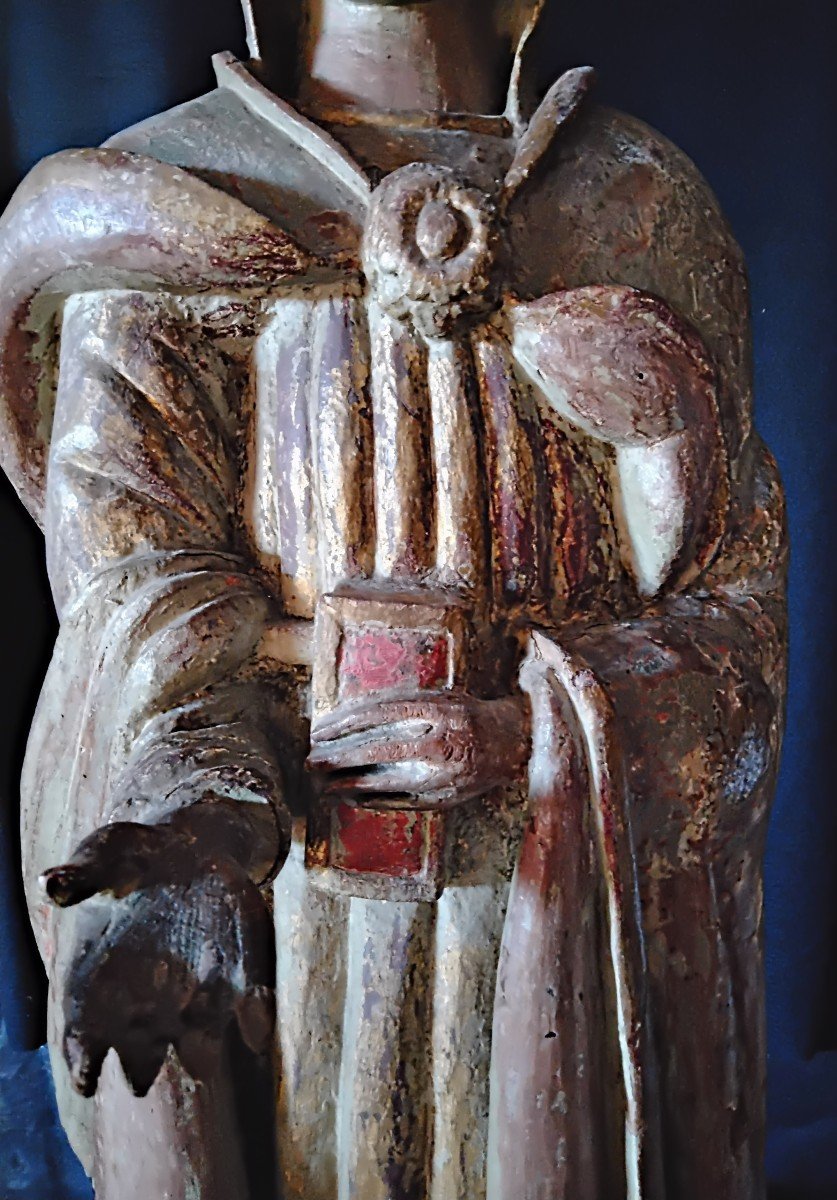 Important Sculpture Of The Virgin Of The Annunciation 17th Century -photo-1