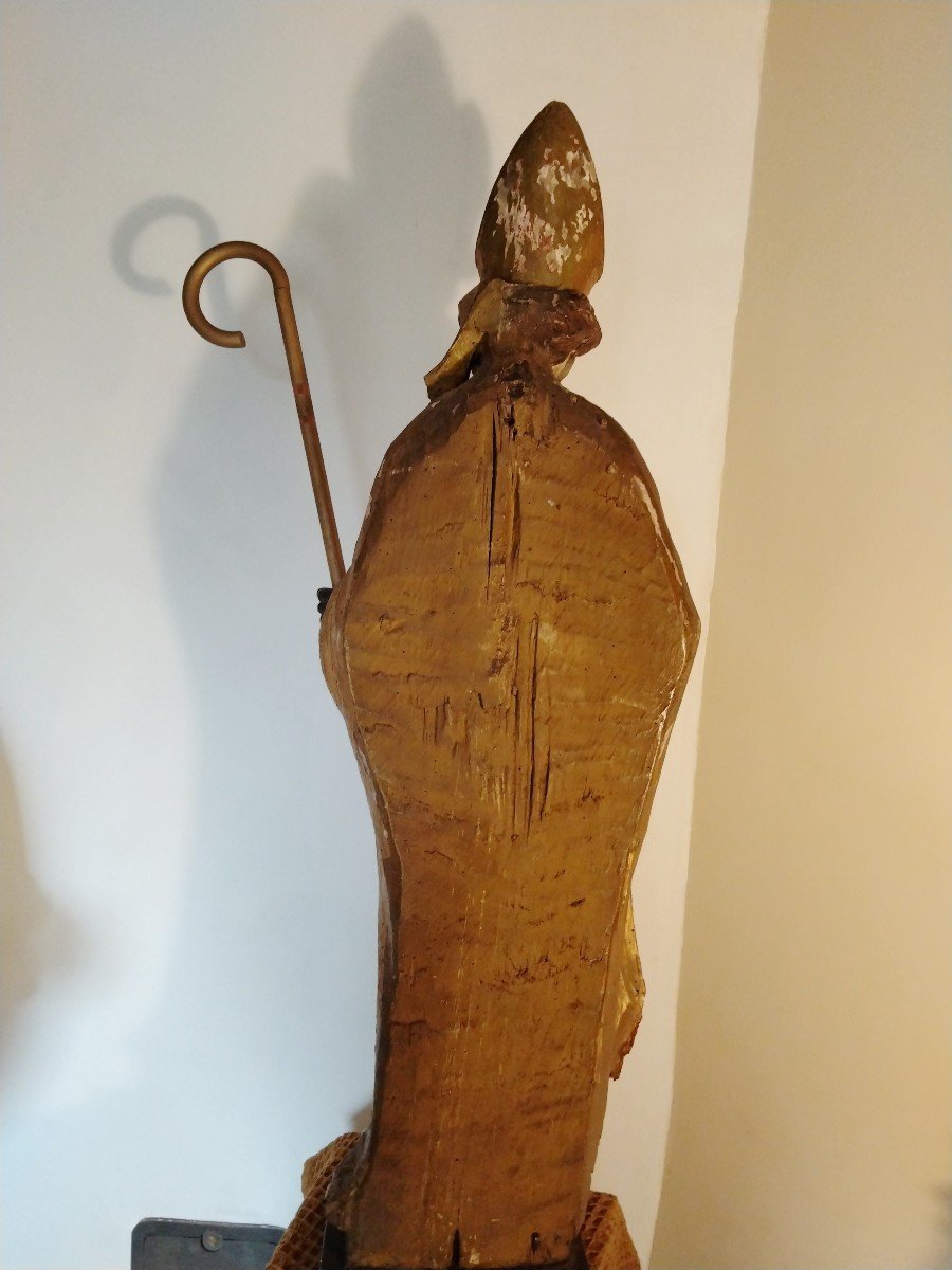 18th Century Bishop Sculpture -photo-1