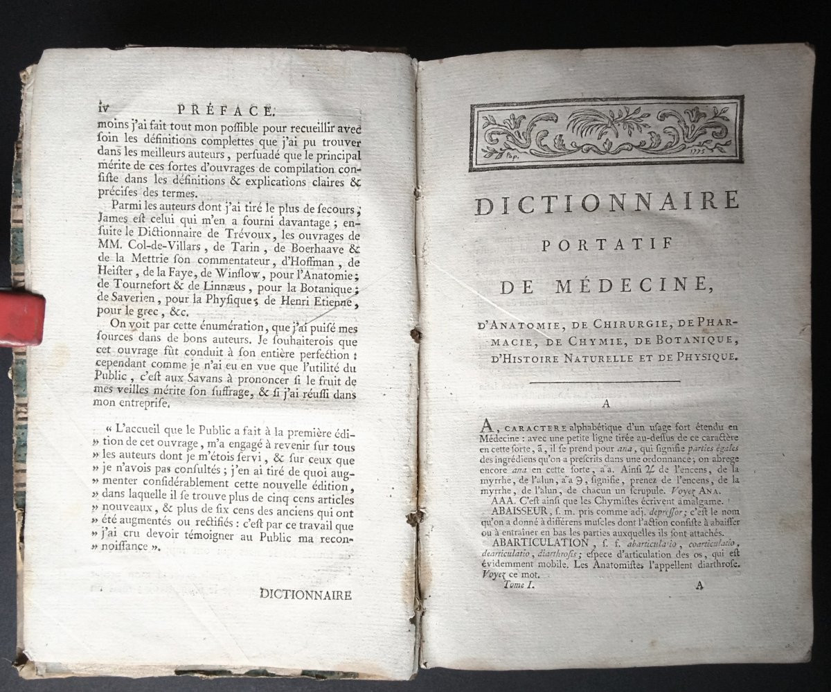  -  Dictionnaire  PORTATIF  de  MÉDECINE  -  Paris  1793  -  J. F.  Lavoisien  --photo-3