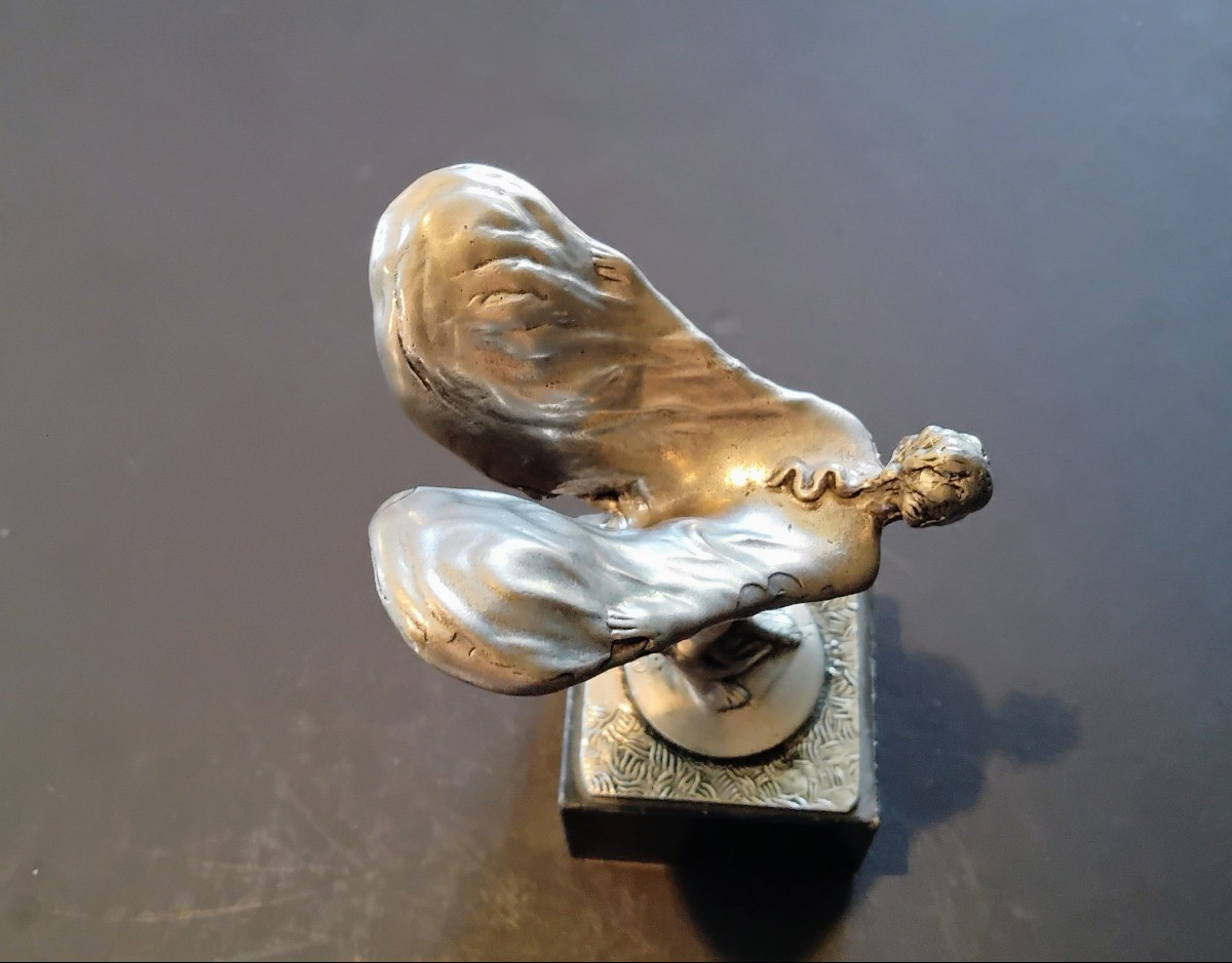 Rolls Royce Mascot "spirit Of Ecstasy" In Pewter-photo-2