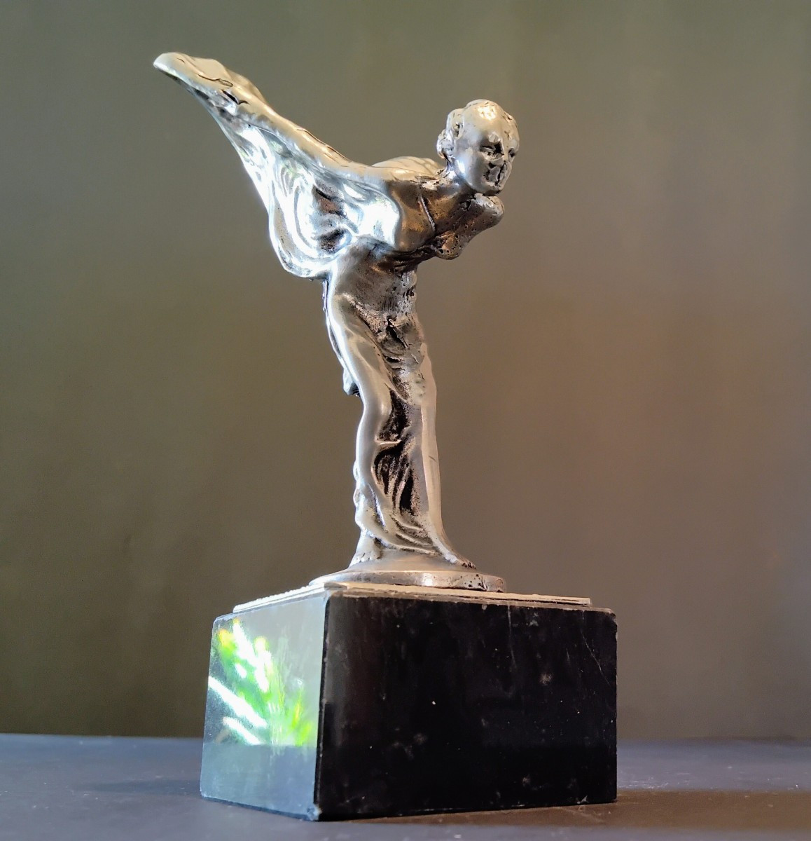 Rolls Royce Mascot "spirit Of Ecstasy" In Pewter-photo-3
