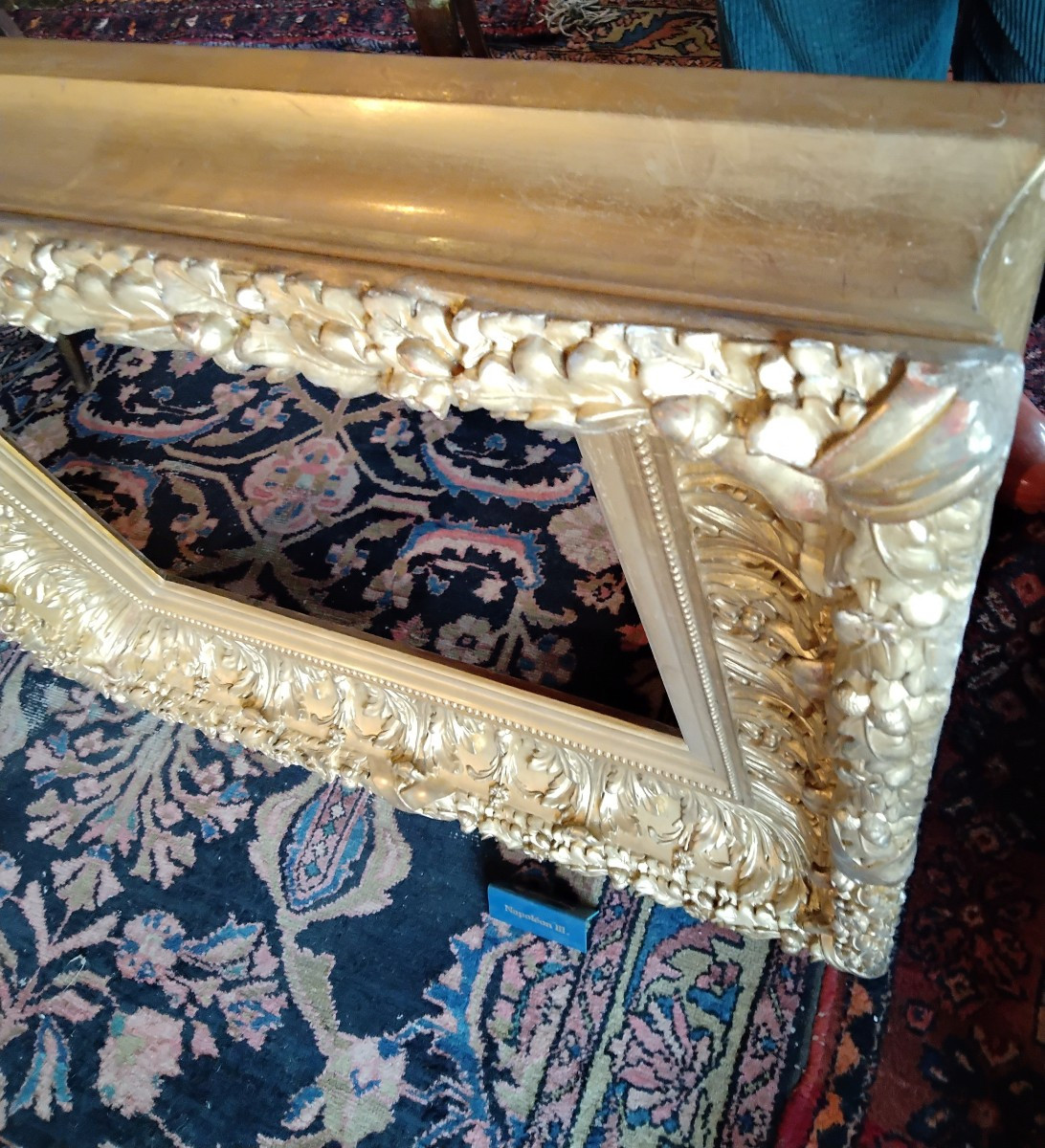 Large Gilded Napoleon III Frame-photo-4