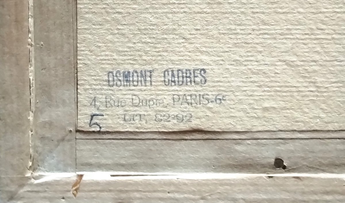  -  MICHEL   CARRADE   -   Huile  sur  Toile   -   années   ' 60   -  signée   --photo-1