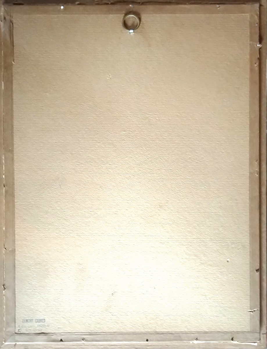 -  MICHEL   CARRADE   -   Huile  sur  Toile   -   années   ' 60   -  signée   --photo-2