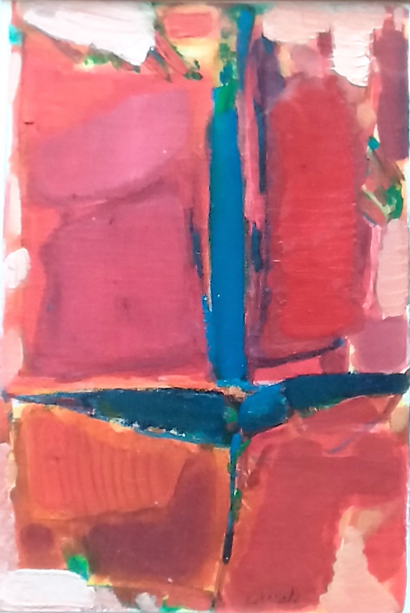  -  MICHEL   CARRADE   -   Huile  sur  Toile   -   années   ' 60   -  signée   -