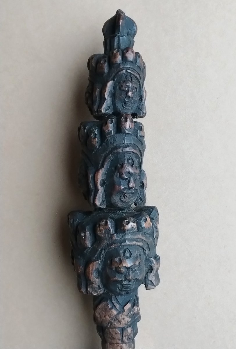   -  PHURBA   Tibetain  -  dague   rituelle   -   Bouddhisme   -  31  cm.   --photo-2