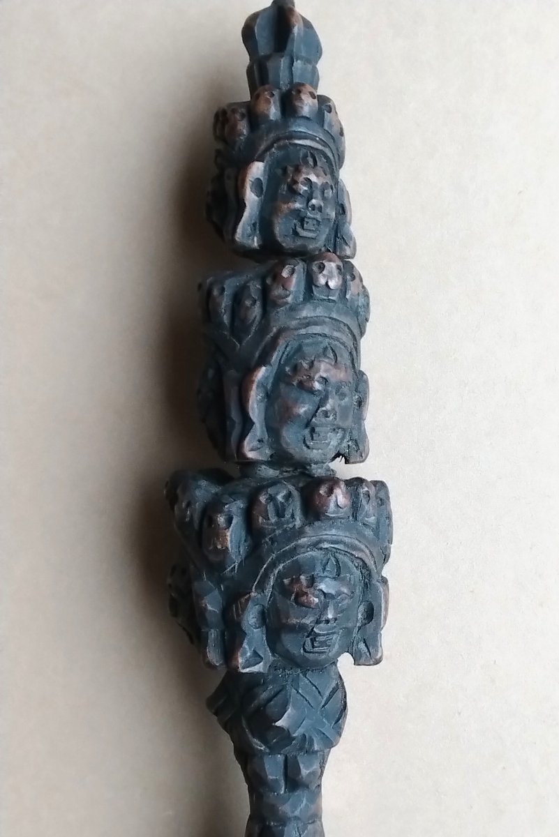   -  PHURBA   Tibetain  -  dague   rituelle   -   Bouddhisme   -  31  cm.   --photo-4