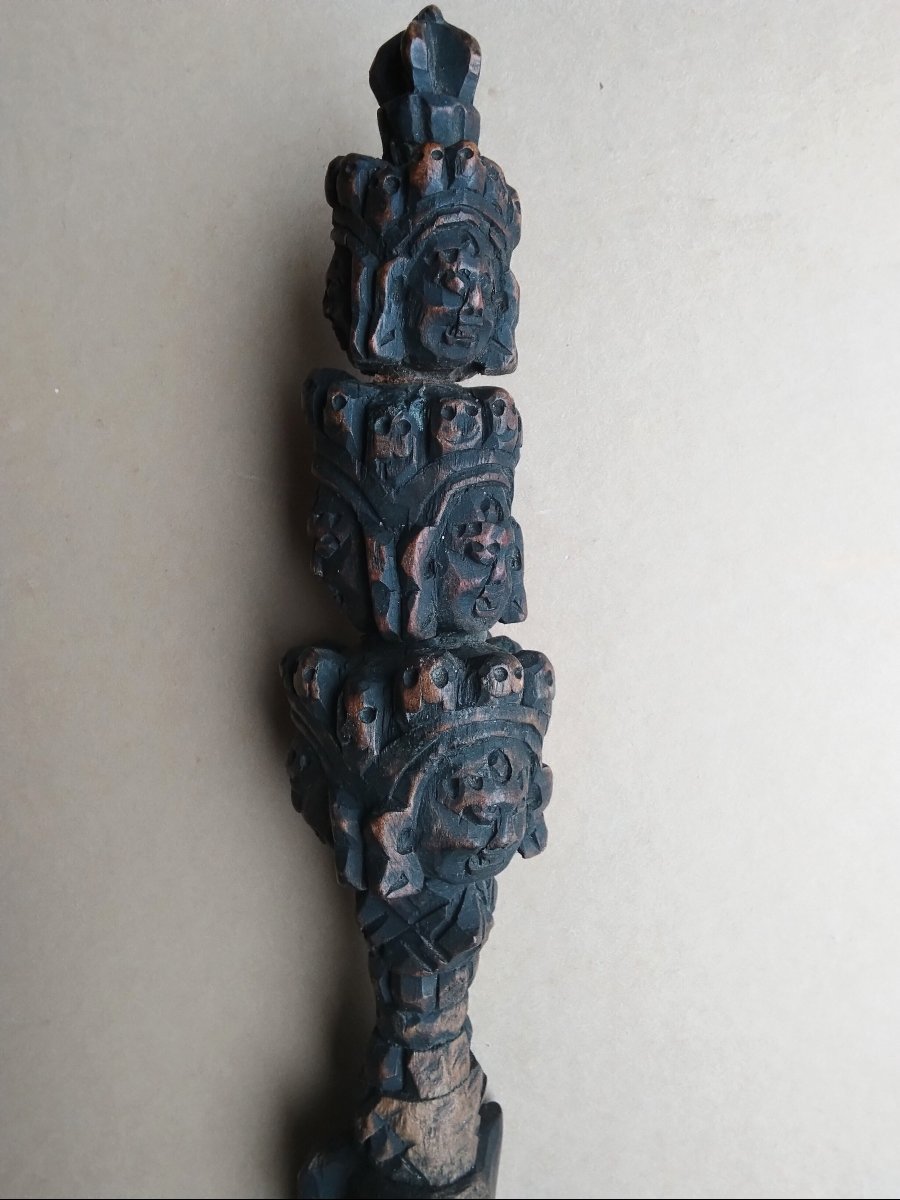   -  PHURBA   Tibetain  -  dague   rituelle   -   Bouddhisme   -  31  cm.   --photo-7