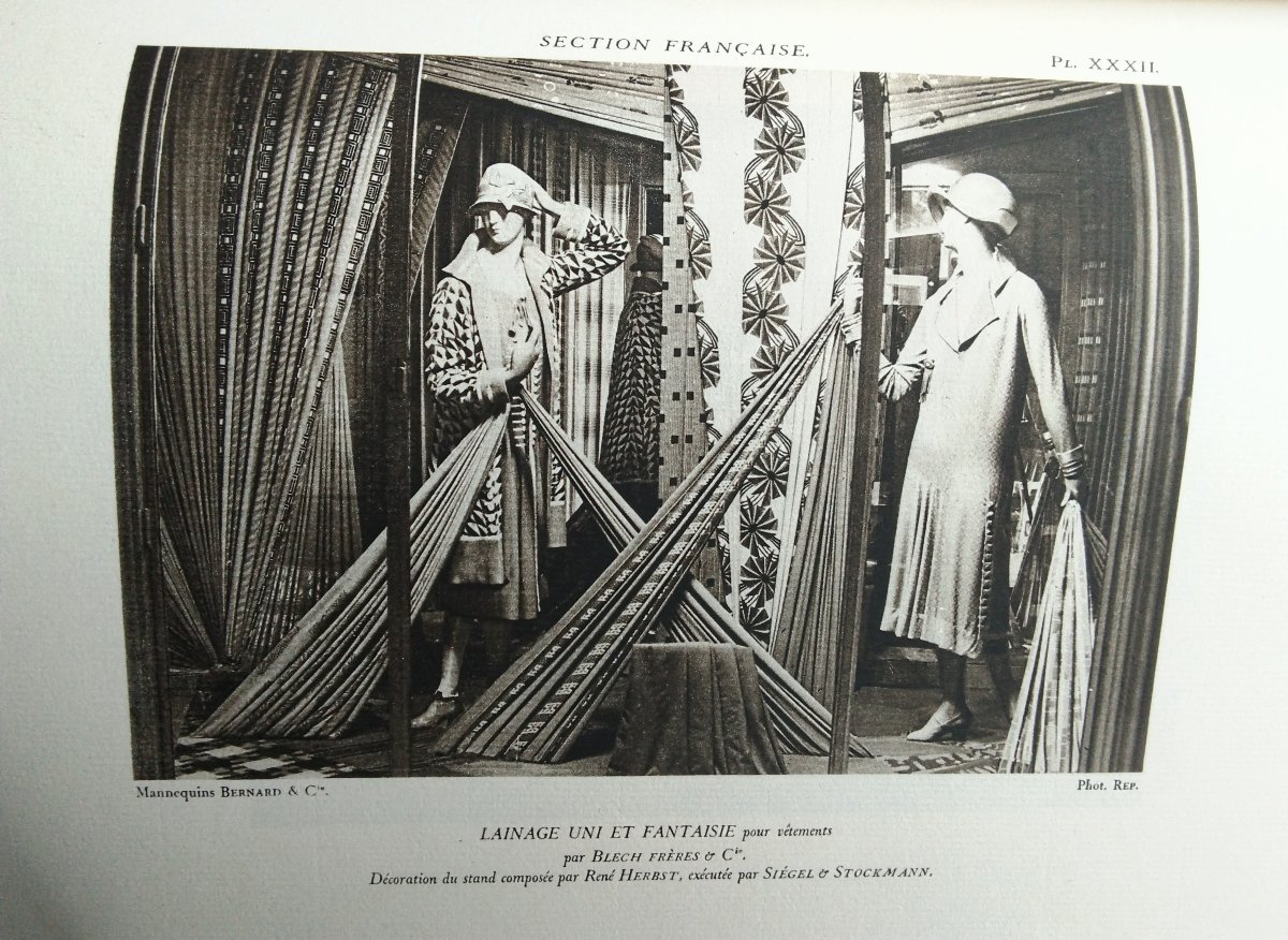  -  TISSU  &  PAPIER  -  rapport  n*  VI  -  Expostion  Int.  Paris  '25  -  ARTS  DECORATIFS  
