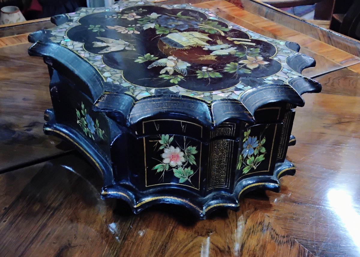 Napoleon III-style Burgaute Jewelry Box -photo-2