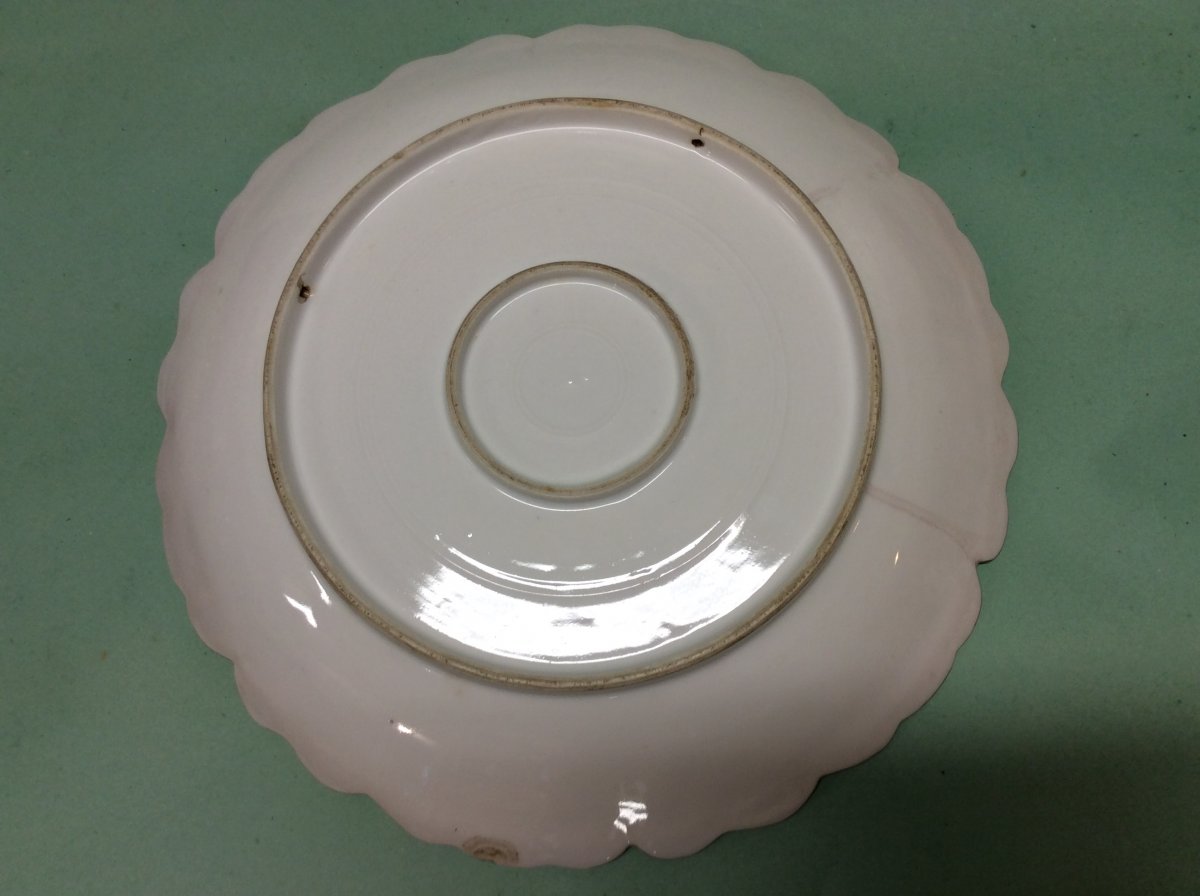 Large Dish Limoges Porcelain Signed Muville-photo-3
