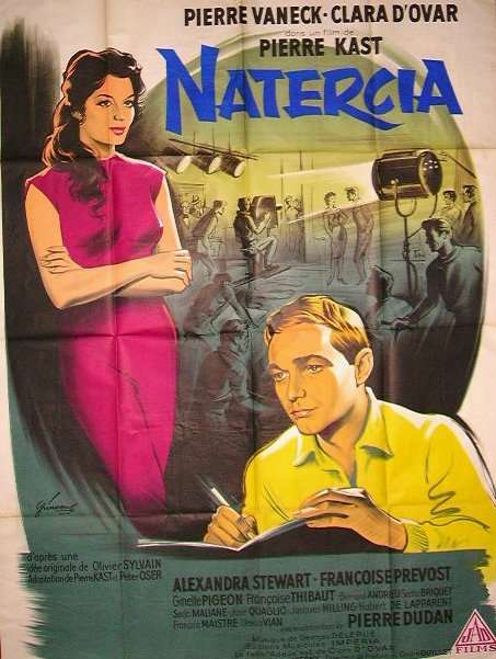 -  Affiche  De  Cinéma  -  Natercia  - De  Pierre  Kast  1960  Lithographiée  -