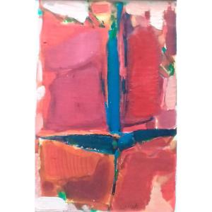 - MICHEL CARRADE - Huile sur Toile - années ' 60 - signée -