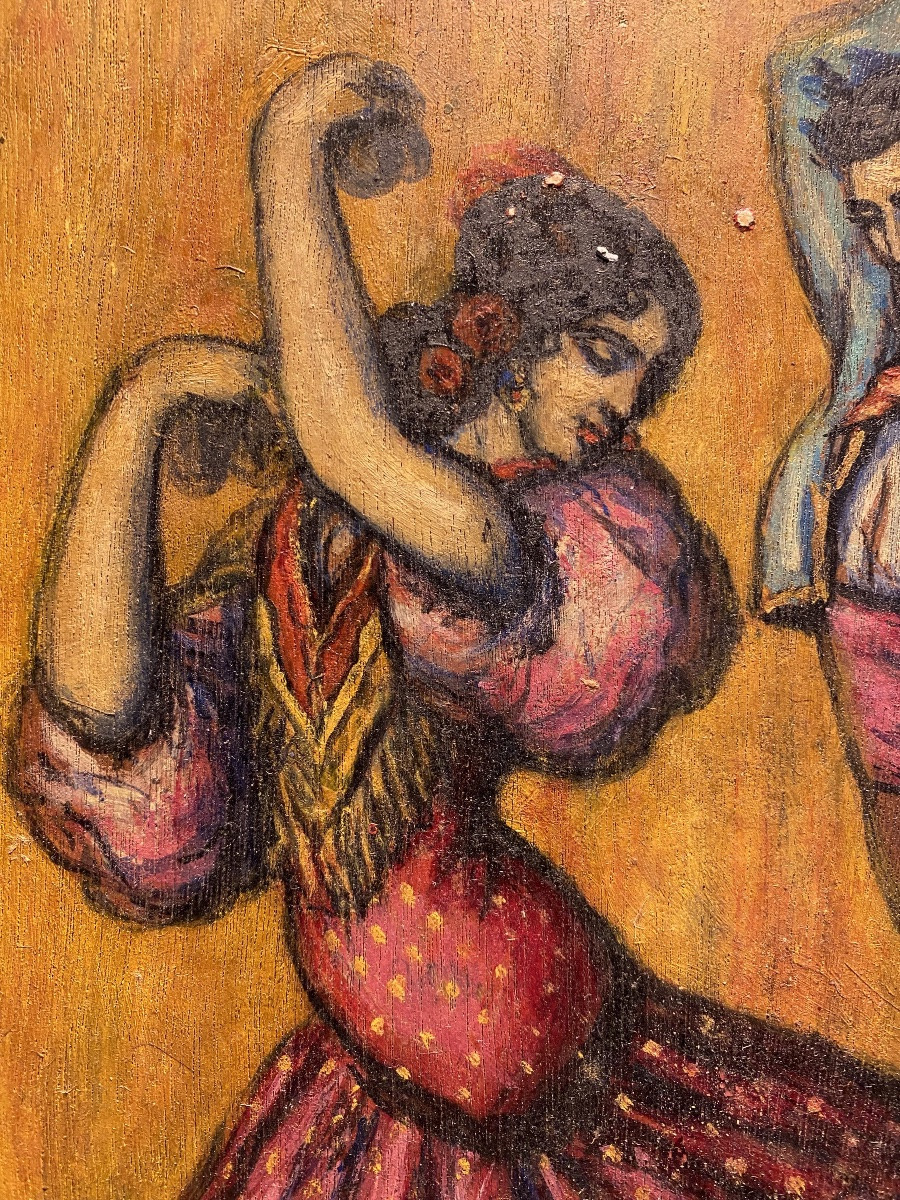 Hst Pablo Tillac Flamenco Madrid - Basque Painter 1930-photo-1