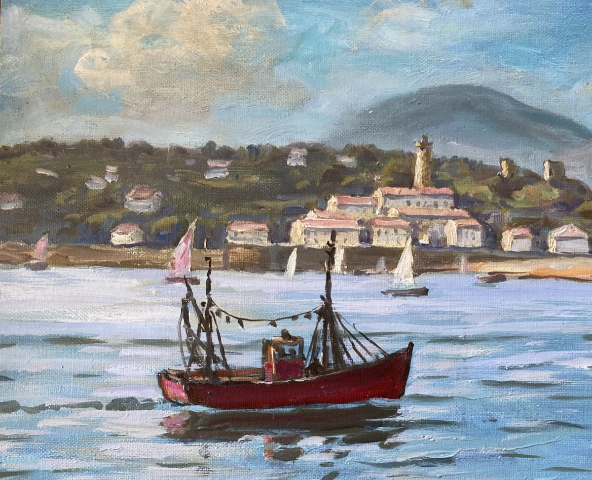Hst Socoa Baie De Saint Jean De Luz Au Pays Basque William Biehn 1940/60 Jaikibel fontarrabie-photo-1