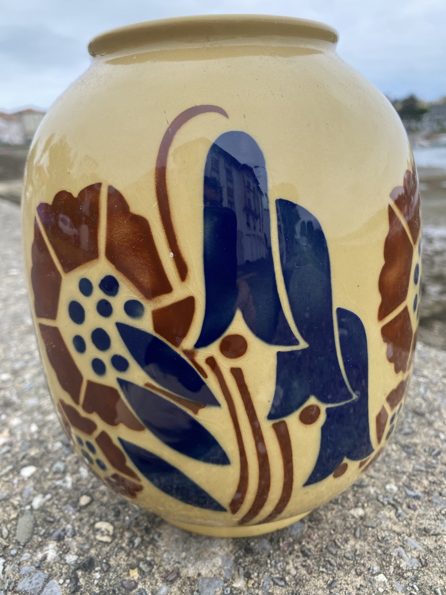 Badonviler Vase For Galeries Lafayette Paris Art Nouveau Art Deco 1955-photo-2