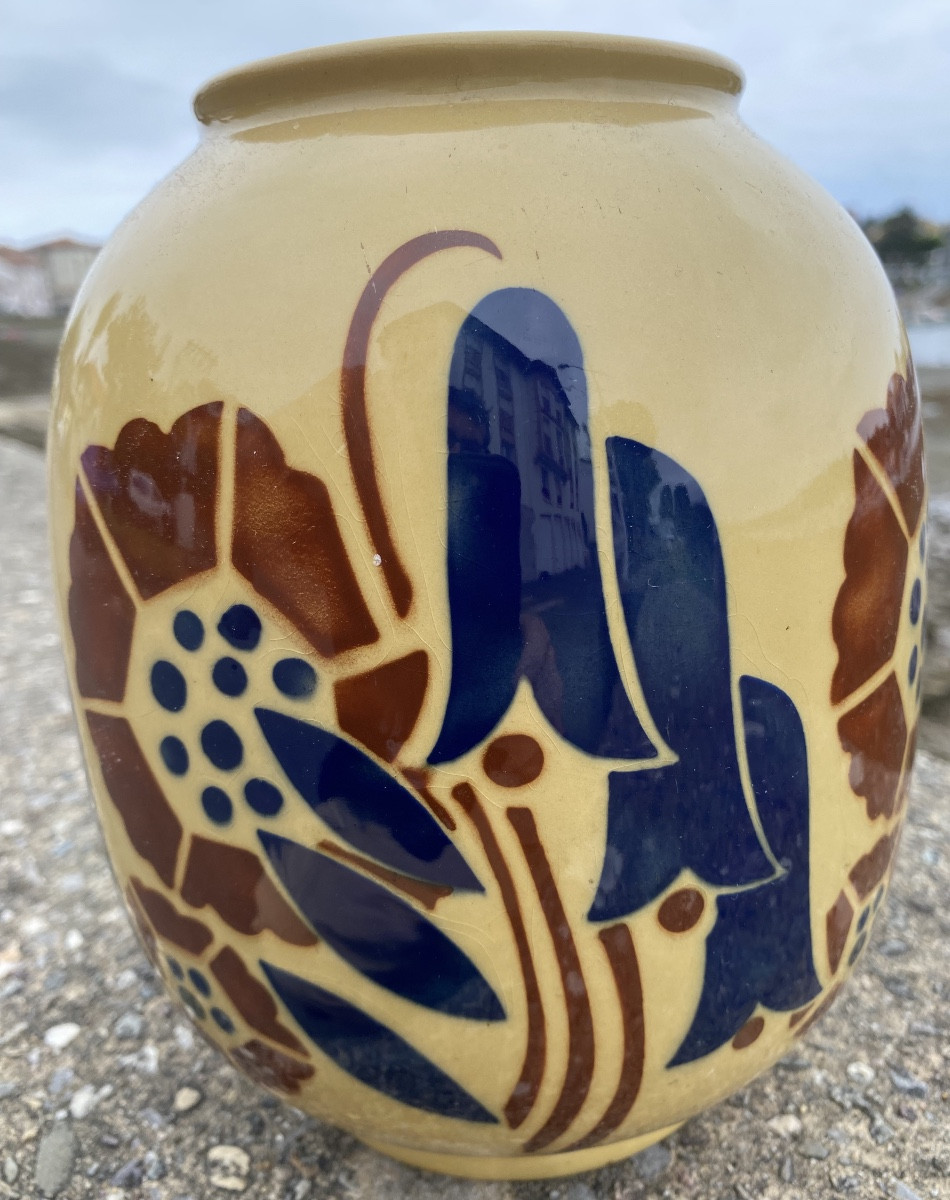 Badonviler Vase For Galeries Lafayette Paris Art Nouveau Art Deco 1955