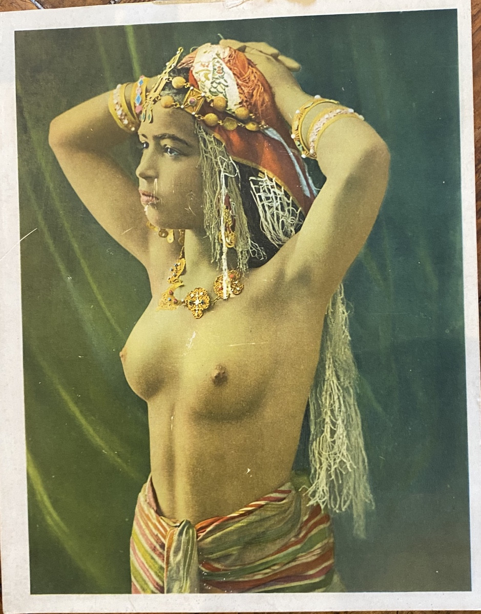 Old Orientalist Photo 30/40 Photochromy Adia Nice Orientalism
