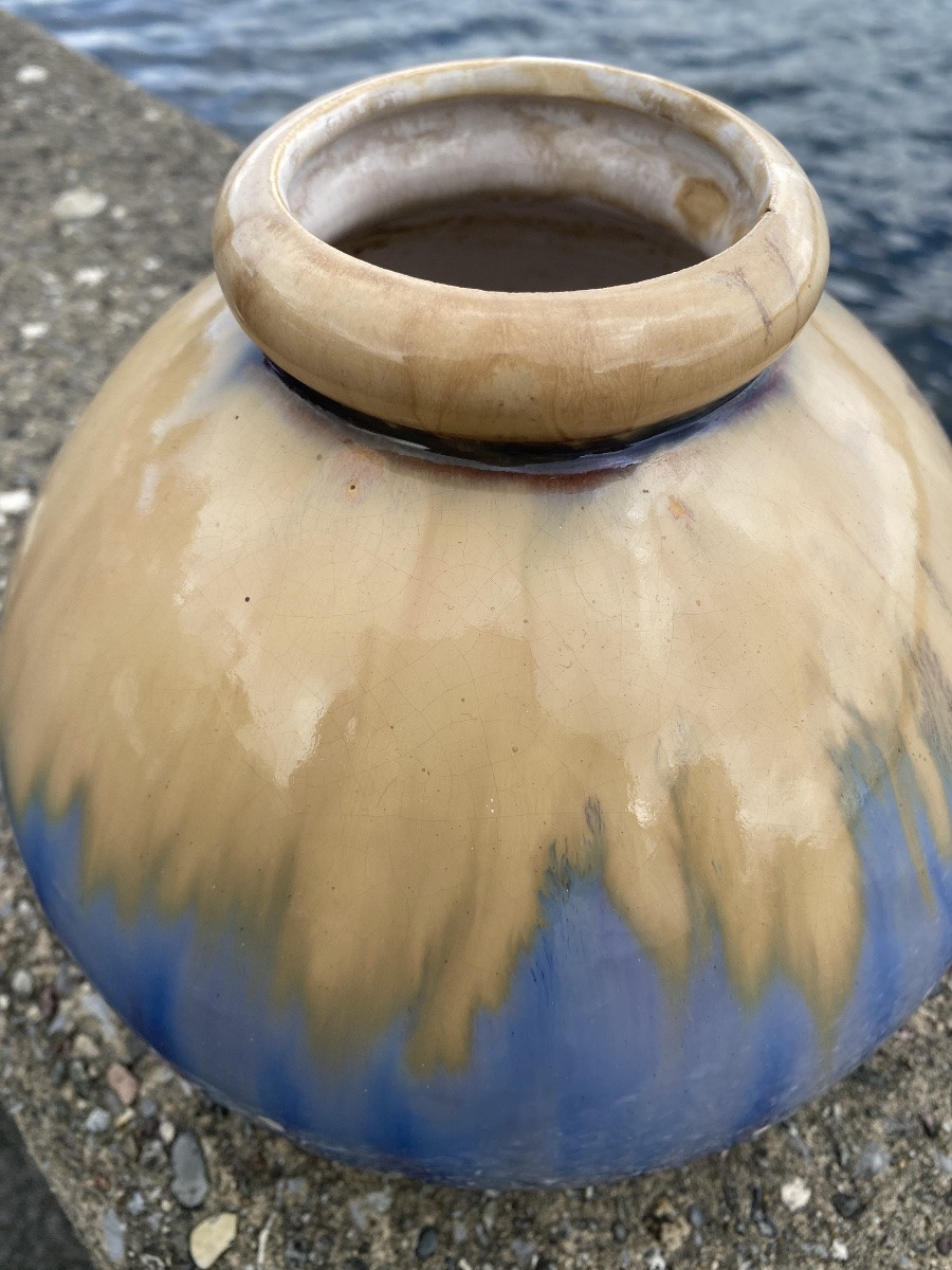 Flamed Vase 1920/30 Cazalas Art Ceramics Pyrenean Art-photo-3