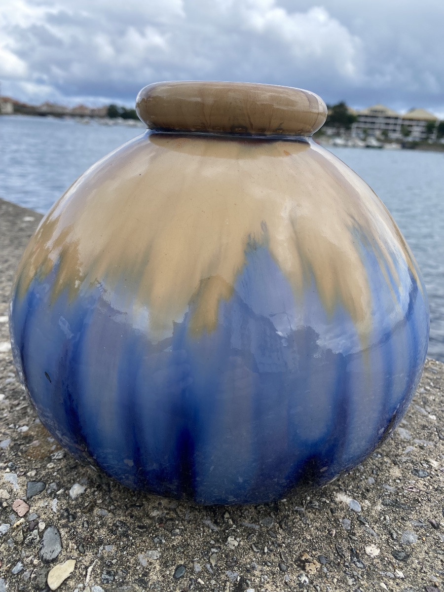 Flamed Vase 1920/30 Cazalas Art Ceramics Pyrenean Art-photo-1