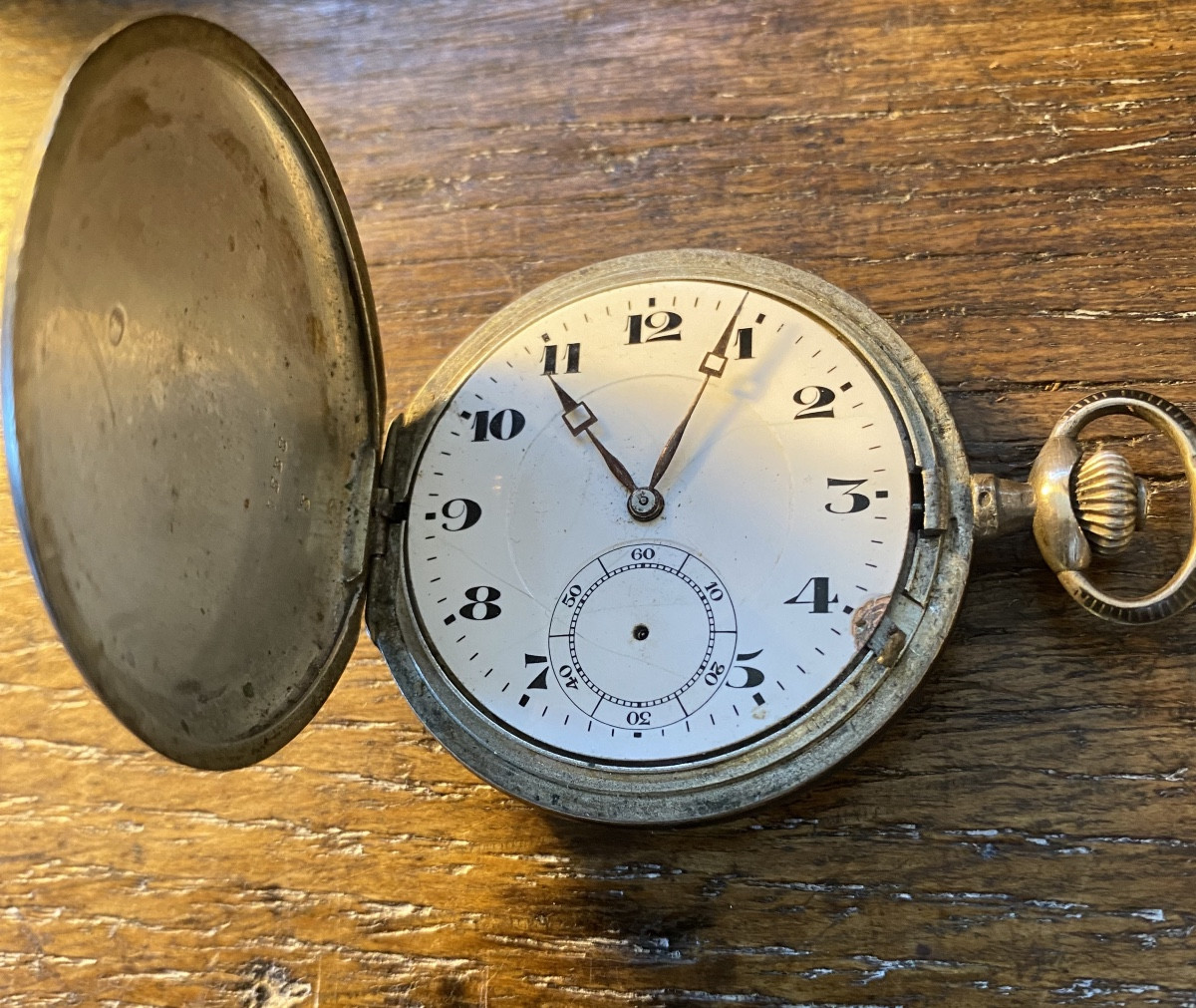 Puiforcat Pocket Watch Late 19th Early 20th Century Guilloche Art Nouveau Works