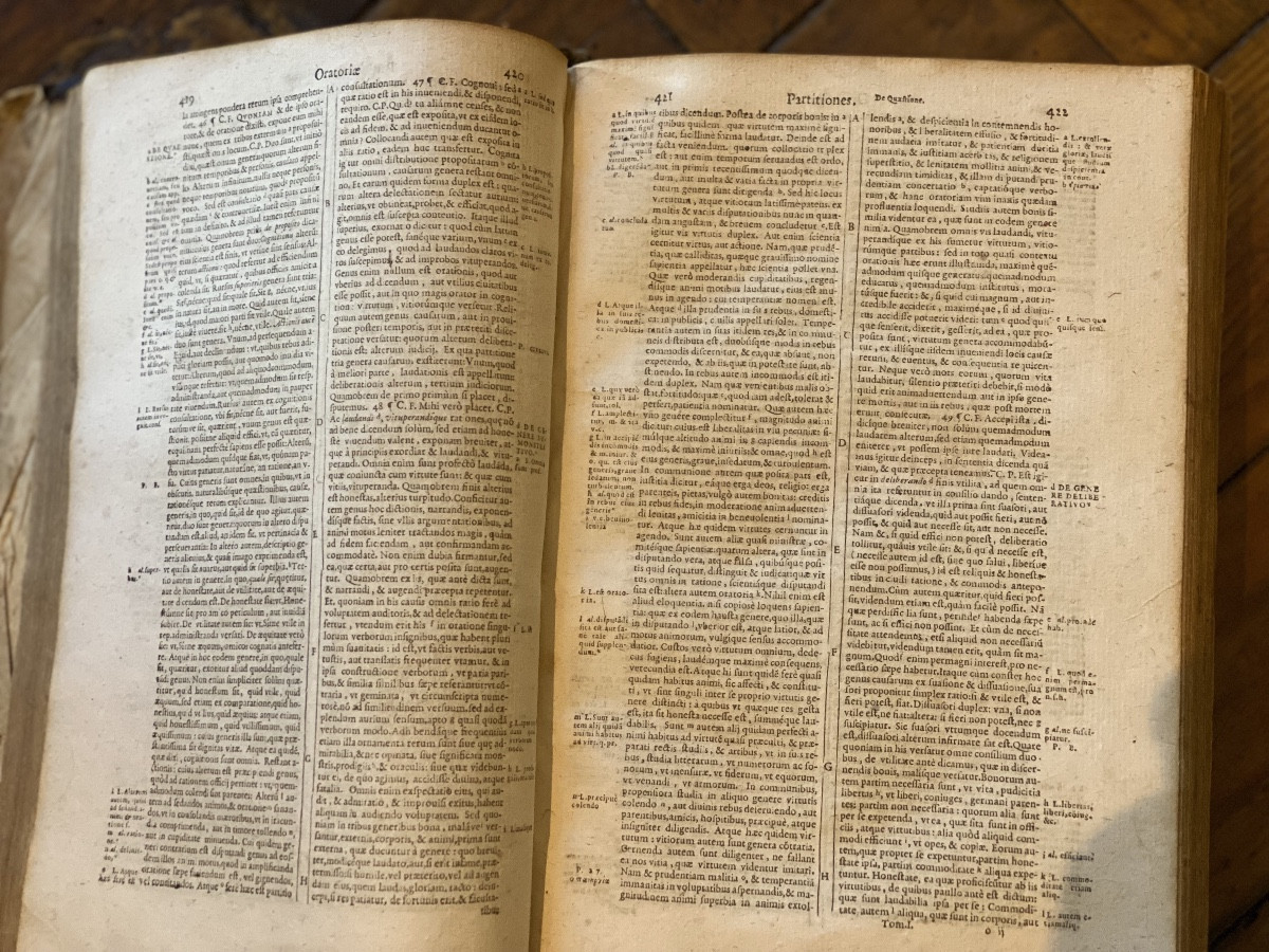 Marcus Tullii Ciceronis Opera Omnia -Ed Originale de 1606 - oeuvres de Ciceron Geneve J Chouet-photo-1