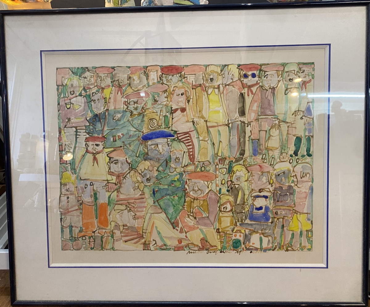 pays basque Michel Godjevac 1990 Saint jean de luz peintre contemporain -photo-2