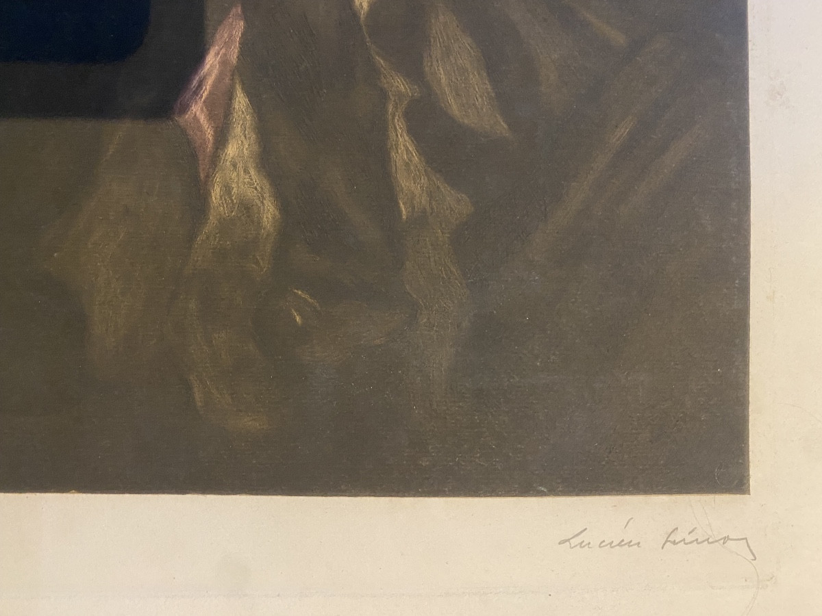 Gravure cabaret port atlantique bretagne pays basque Pierre Labrouche Lucien Simon 16/200-photo-1