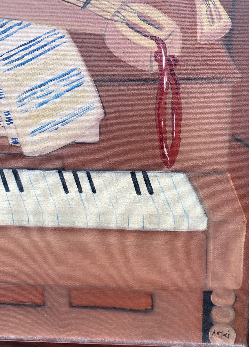 HST peintre de Biarritz en Pays Basque Aski - instruments de musique -photo-2