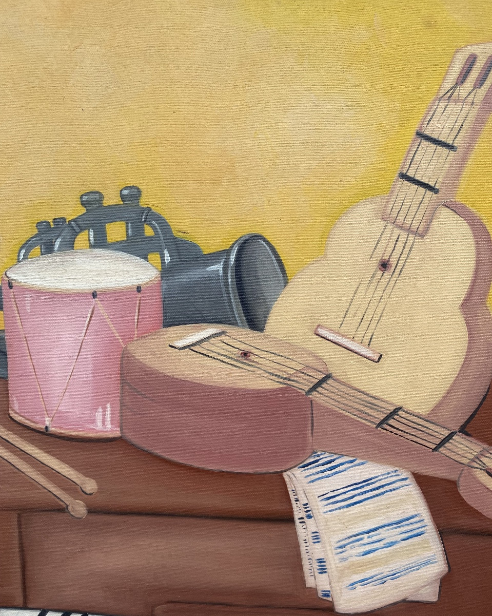 HST peintre de Biarritz en Pays Basque Aski - instruments de musique -photo-1