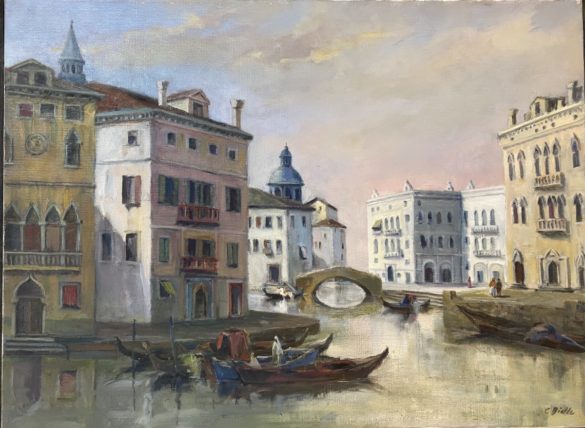 HST Venise Venezia Urandia Claude Bielle peintre basque orientalisme 