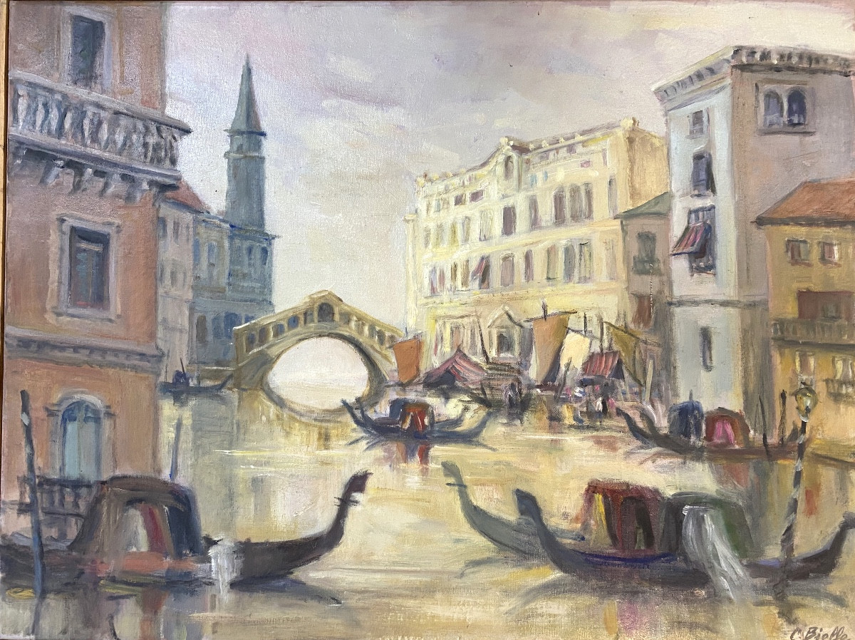 Hst Venice Venezia By Claude Bielle (pseudonym Urandia In The Basque Country ) Orientalism