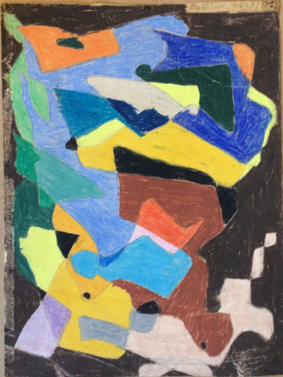 Art Brut 1957 Pia Nilsson Pencil On Paper
