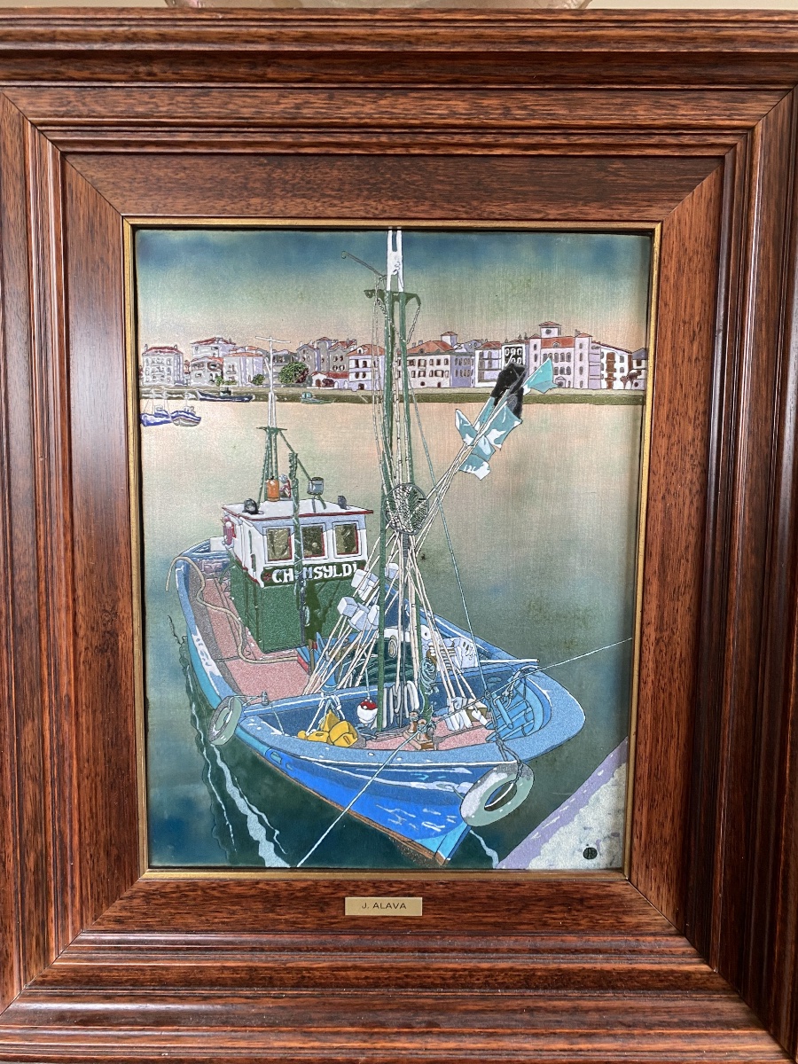 Enamels, Port Of Saint-jean-de-luz, Basque Fishing, Basque Painter From Guipúzcoa And álava (1918/)-photo-2
